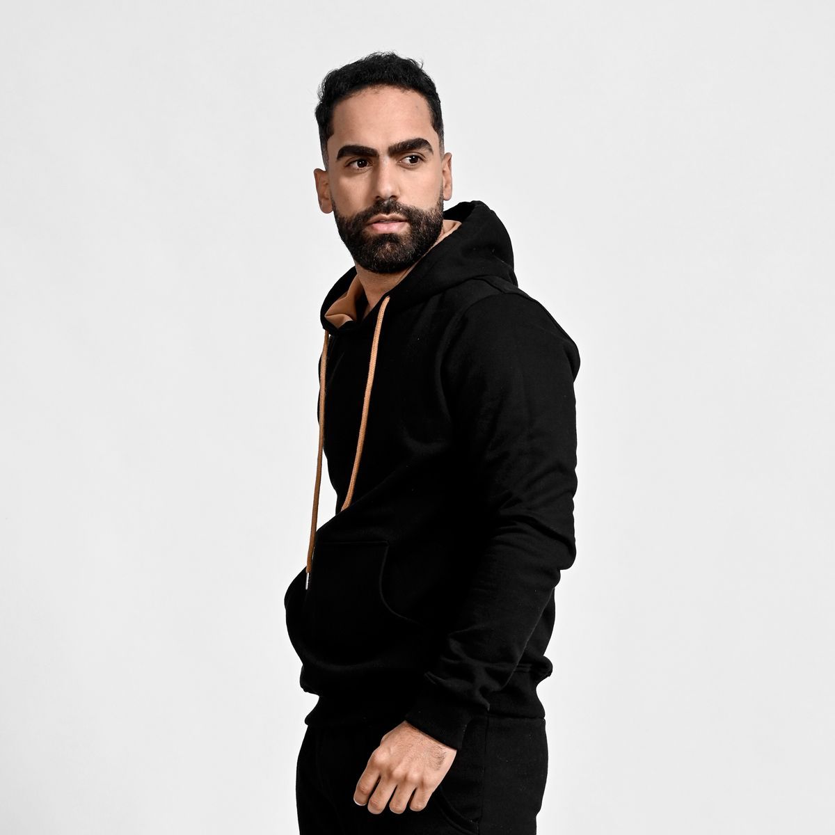 GENERICO - Polera hoodie afranelada hombre Arcoi