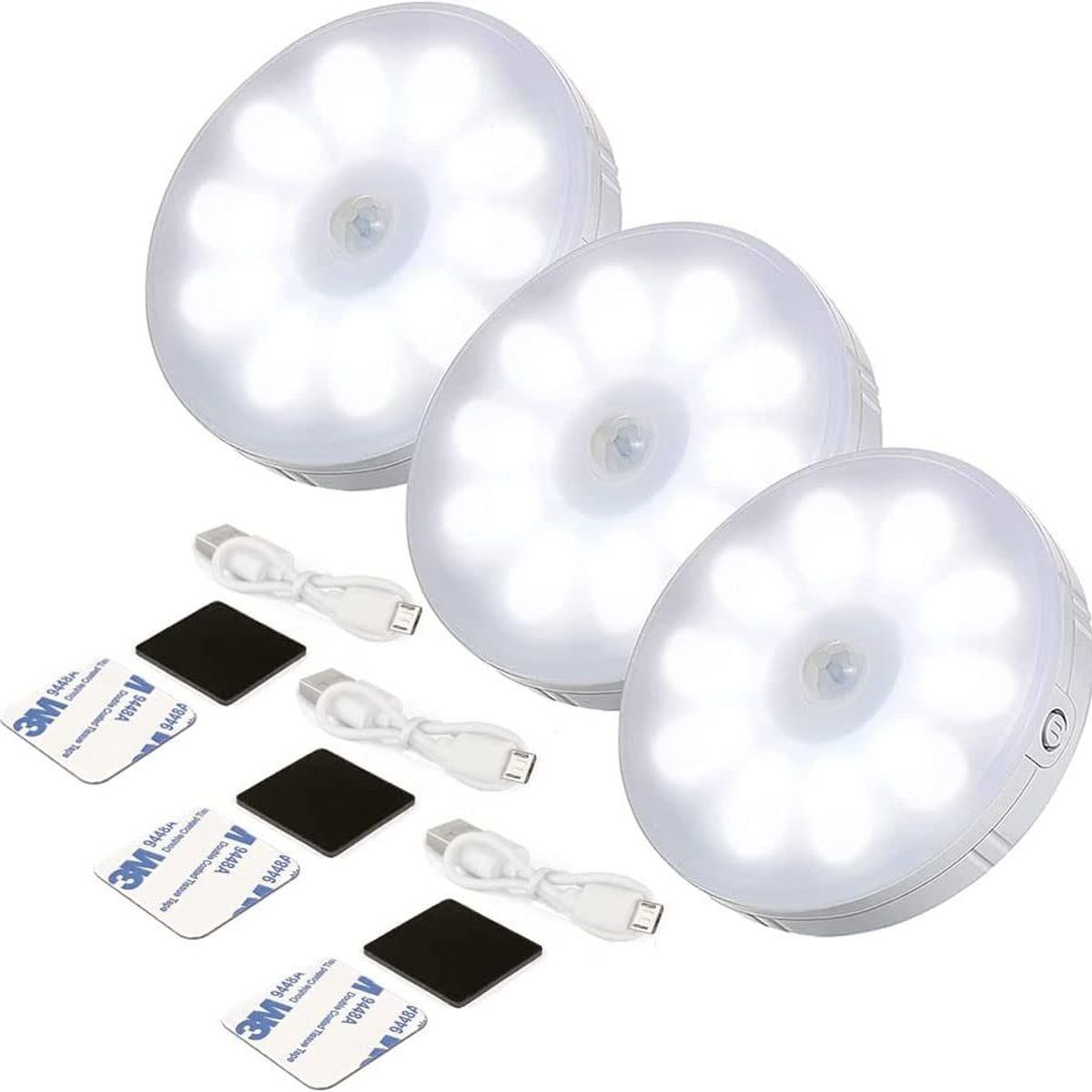 OEM - Luces LED con Sensor de Movimiento 3Pcs