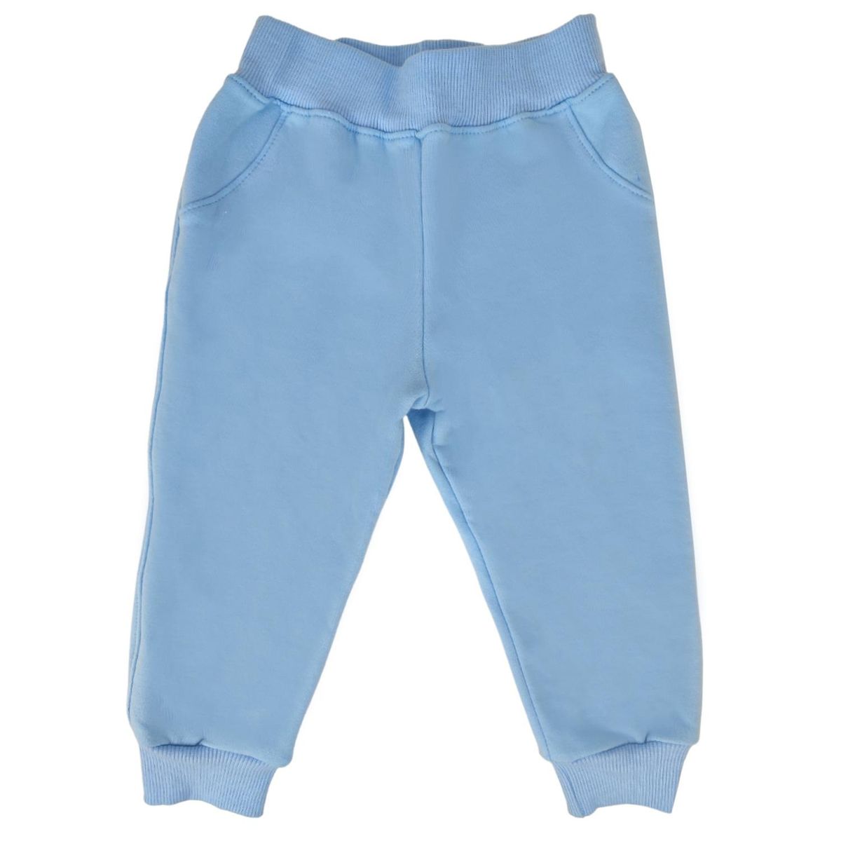 GENERICO - Pantalon Bebe jogger - French Terry - Celeste