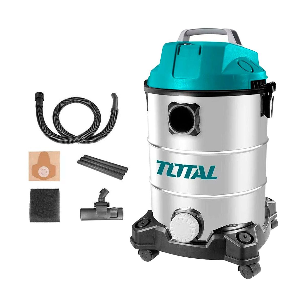 TOTAL TOOLS - ASPIRADORA 1300W 30 LITROS POLVO AGUA TOTAL TANQUE METÁLICO - TVC13301