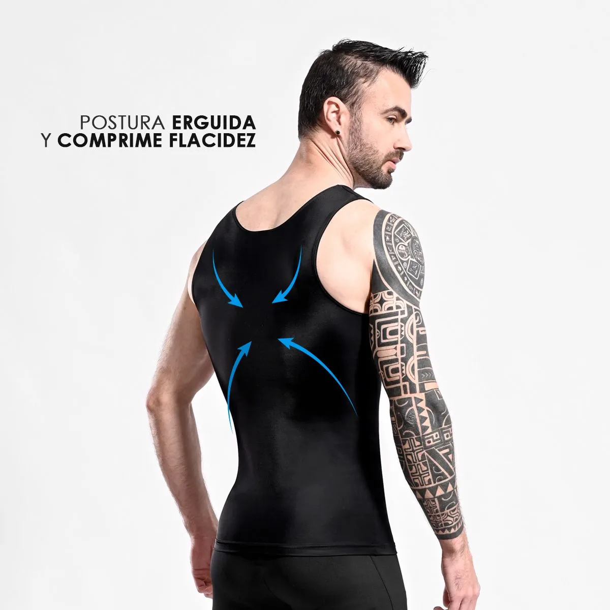 GENERICO - Bividi faja alta compresión cintura flacidez ginecomastia y abdomen