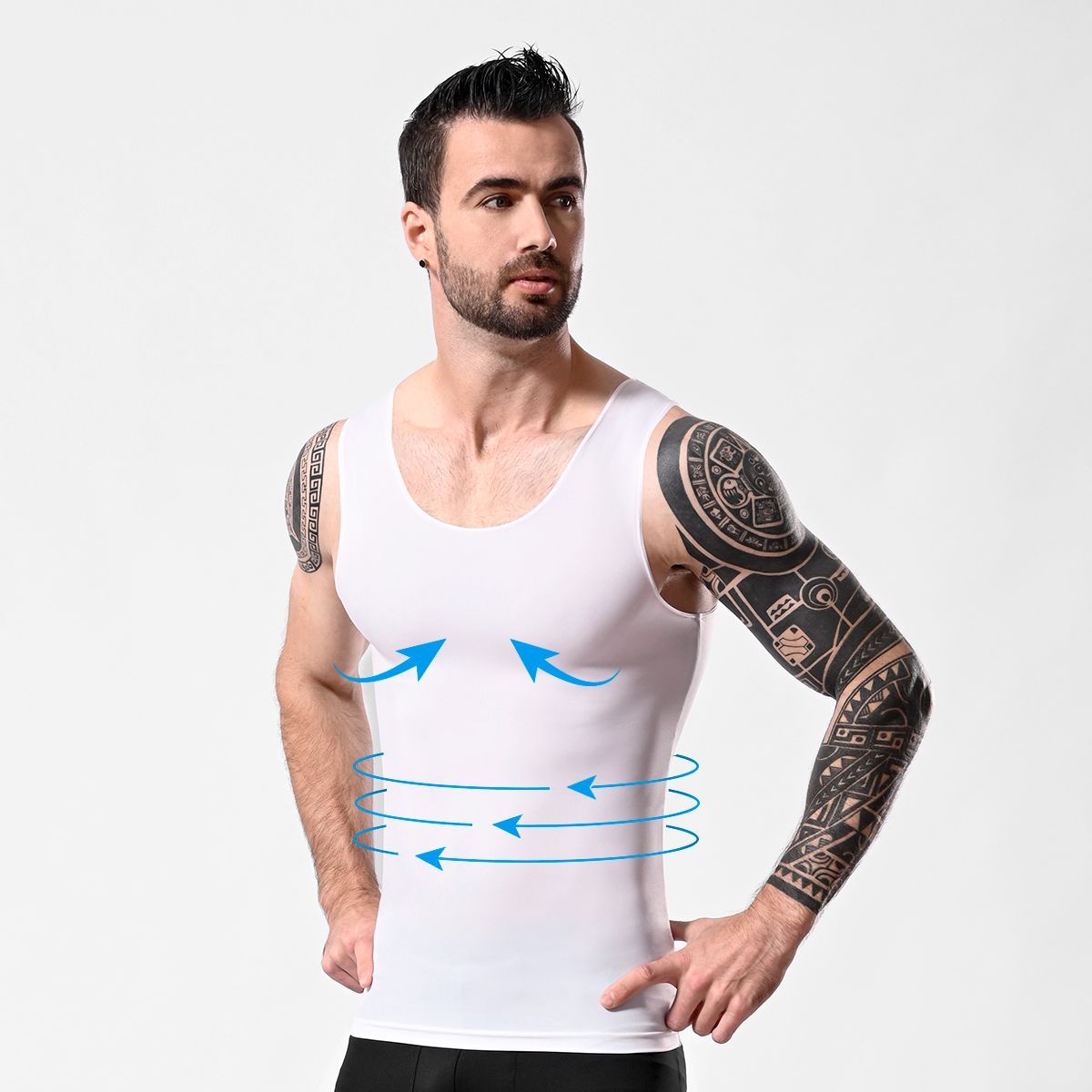 GENERICO - Bividi faja alta compresión cintura flacidez ginecomastia y abdomen