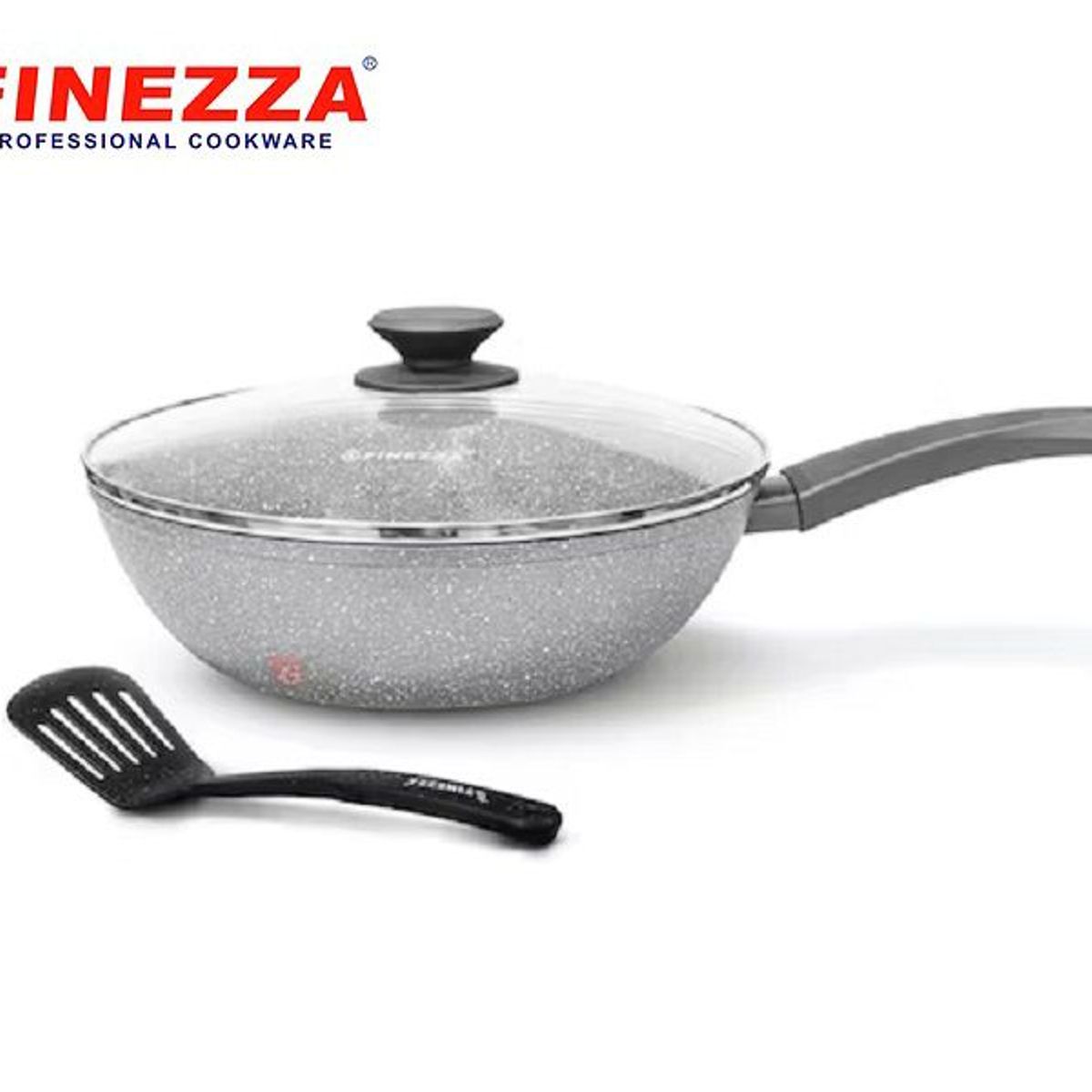 FINEZZA - Sarten con tapa para Induccion Finezza  26 cm con Espátula