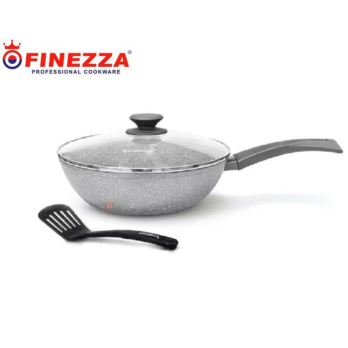 FINEZZA - Sarten con tapa para Induccion Finezza  26 cm con Espátula