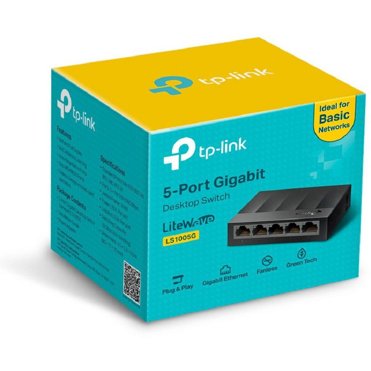 TP LINK - Switch Tp-Link de Escritorio de 5 Puertos 10/100/1000mbps
