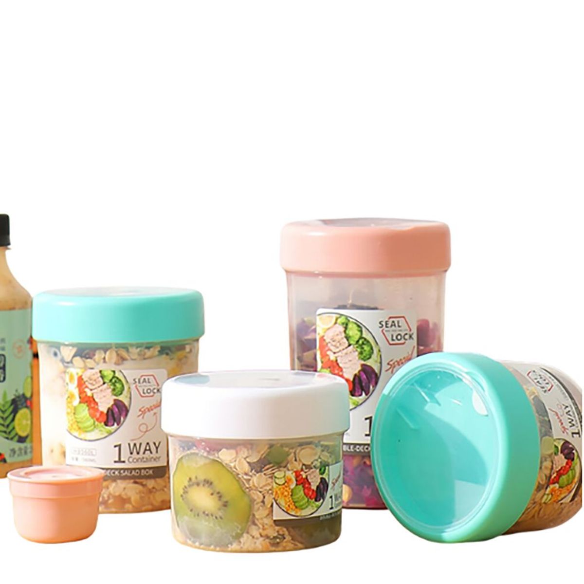 HYGGE - Contenedor de Plástico Cilindrico 560 ml