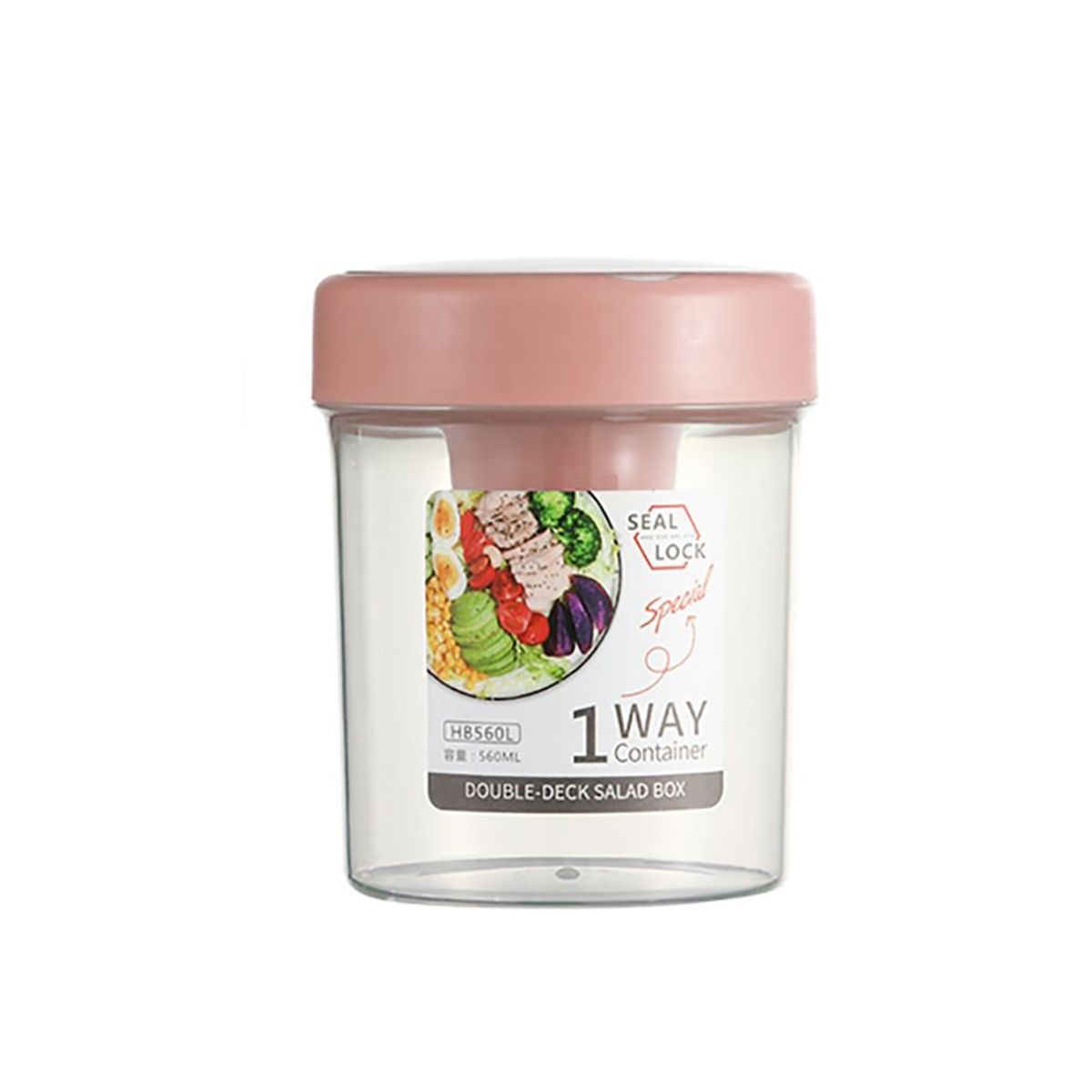 HYGGE - Contenedor de Plástico Cilindrico 560 ml