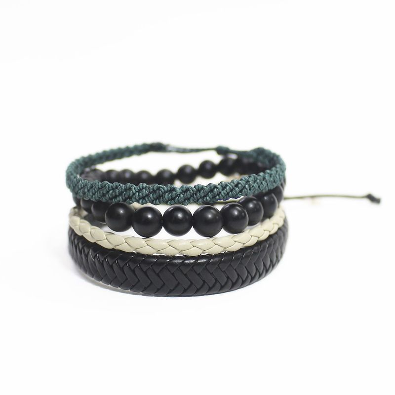 MANYA - Set de 4 Pulseras De Hombre Regulable - Manya