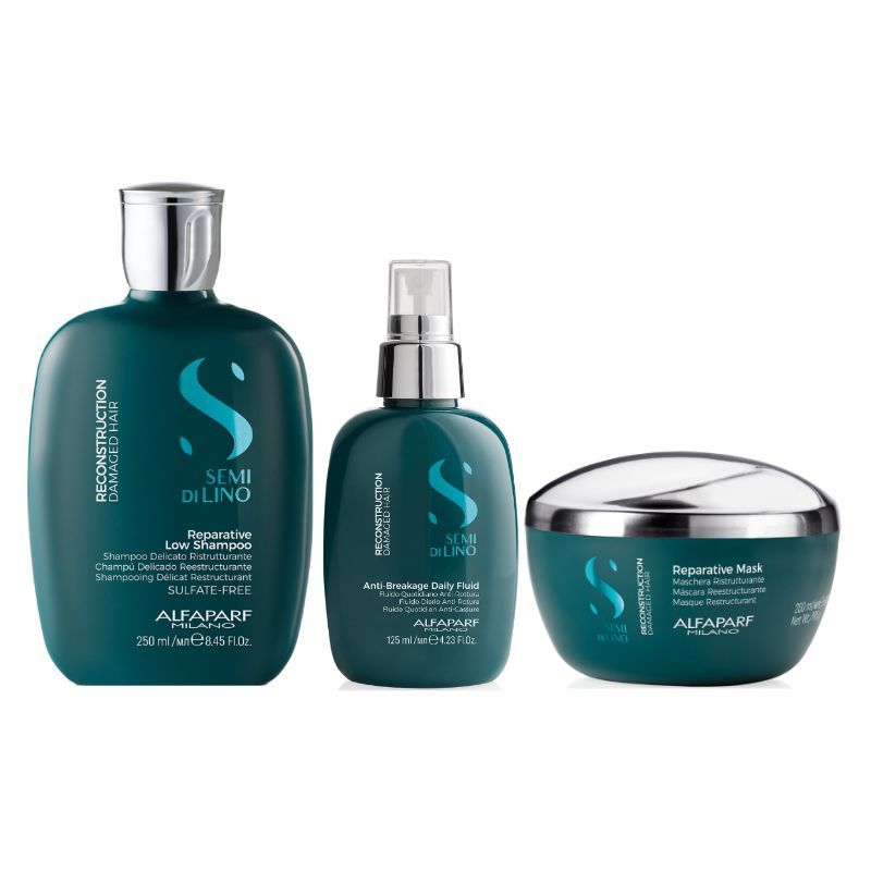 ALFAPARF MILANO - ALFAPARF Semi Di Lino - Reconstruction Shampoo  Mascarilla  Fluid