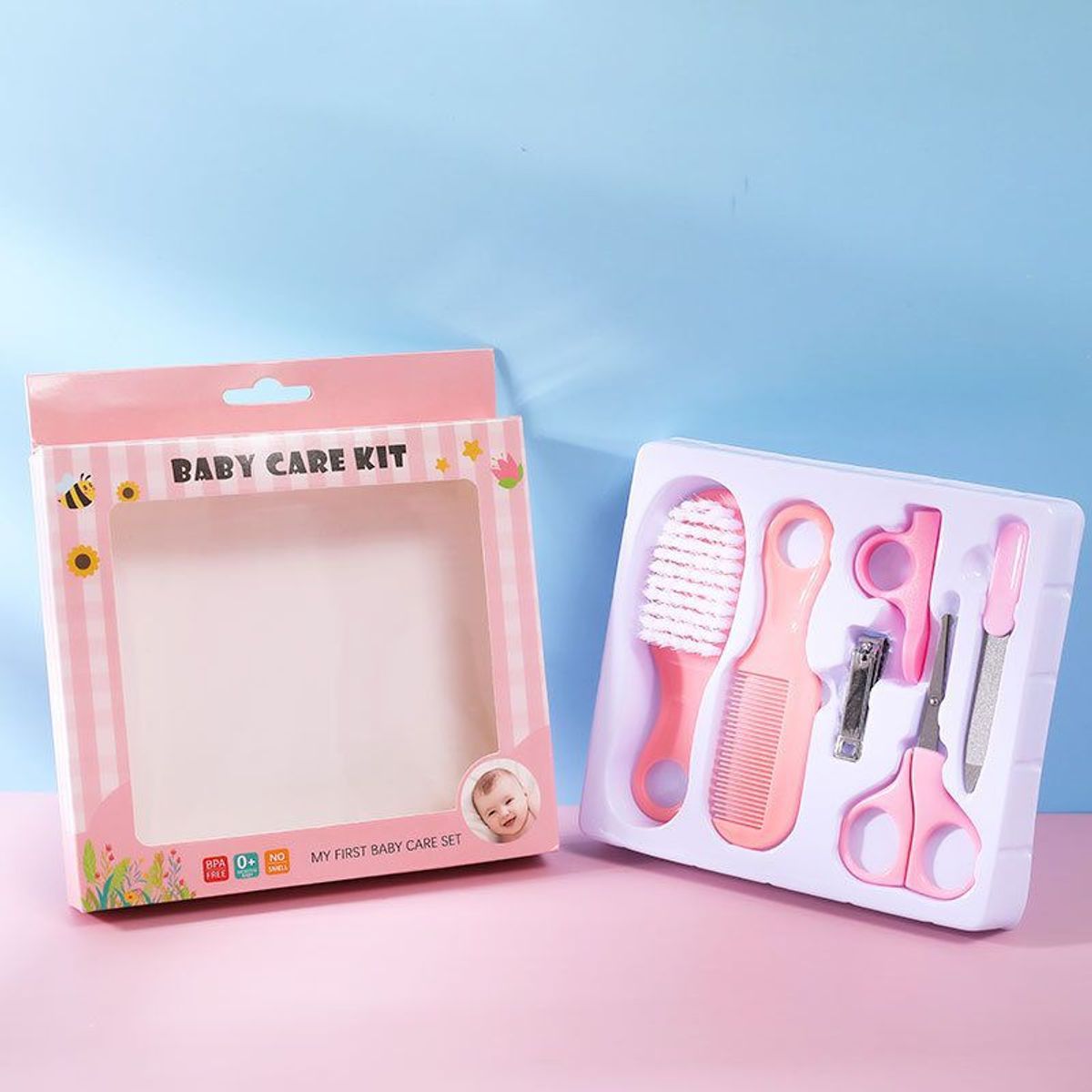 GENERICO - Set Baby Care Higiene para Bebes Cortauñas 6 Pcs