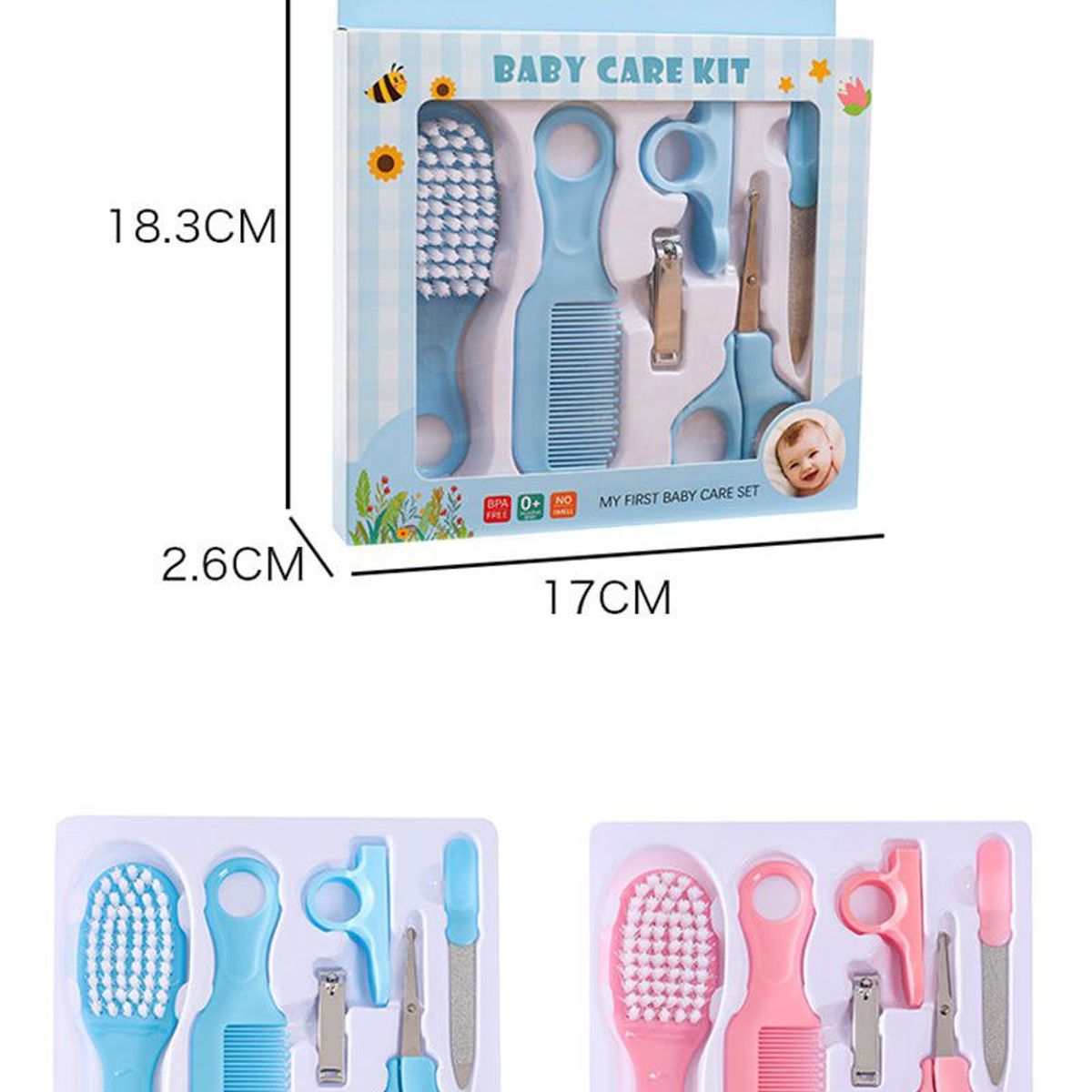 OEM - Set Baby Care Higiene para Bebes Cortauñas 6 Pcs
