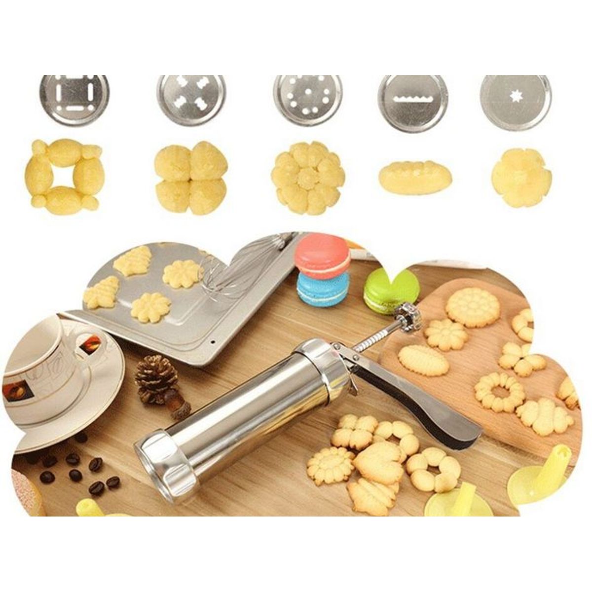 GENERICO - Prensa De Galletas Acero Inoxidable