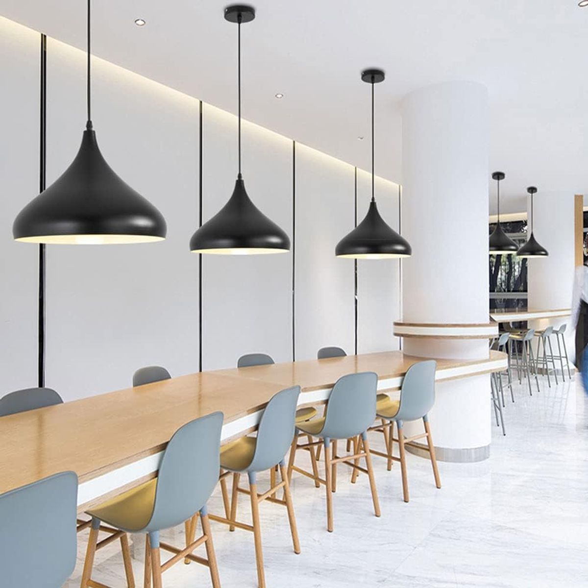 GENERICO - Lámpara colgante kiss color negro e27