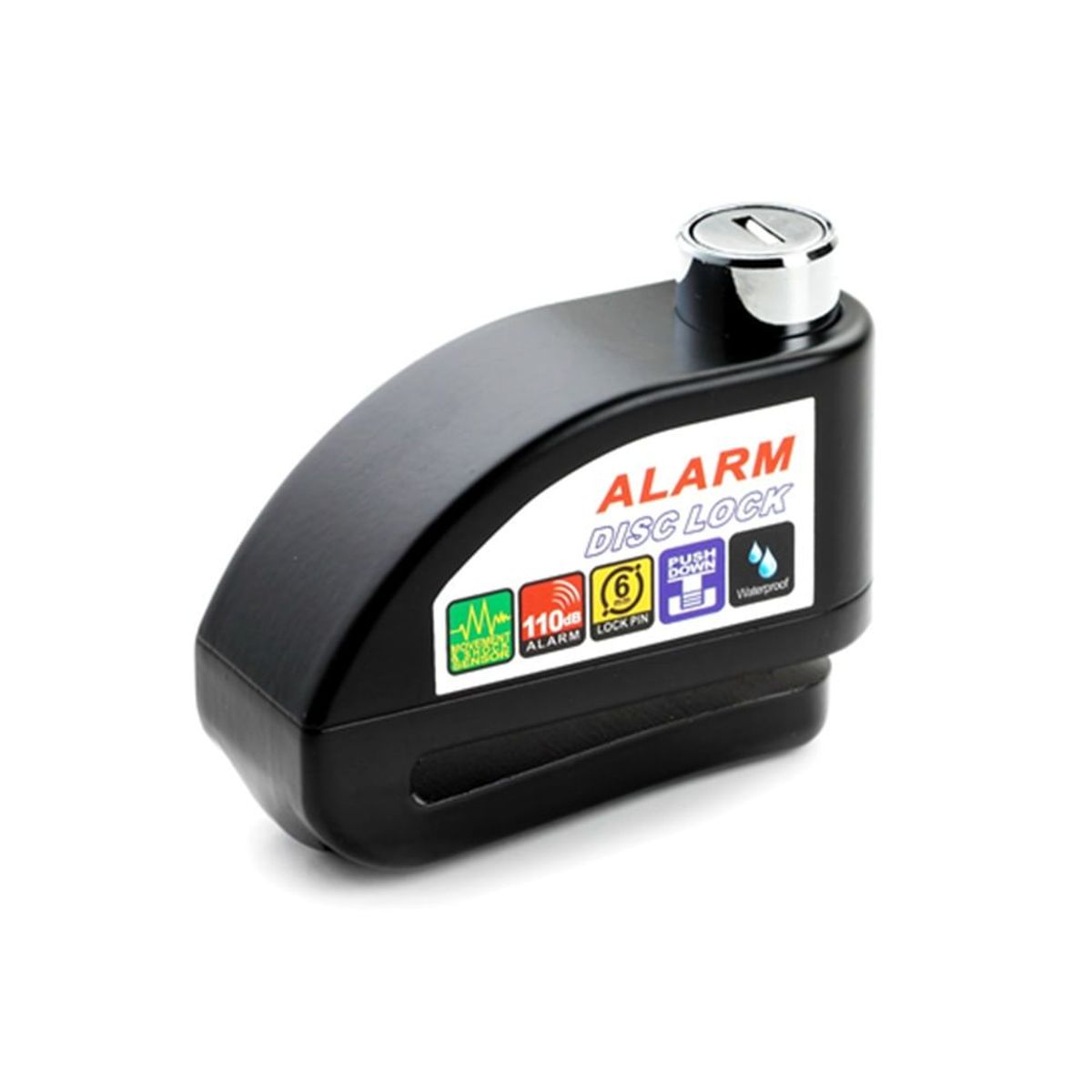 GENERICO - CANDADO DE MOTO CON ALARMA POTENTE