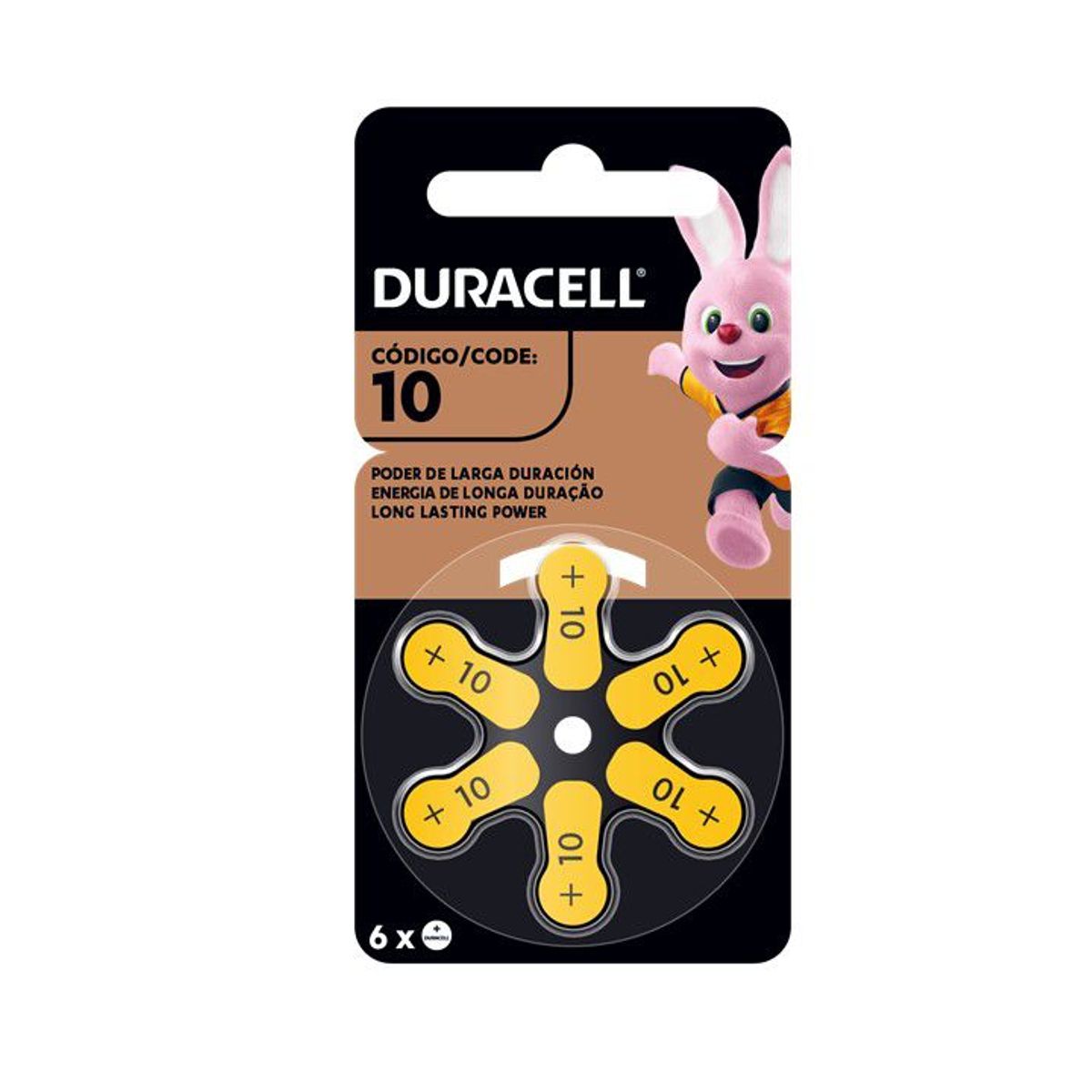 DURACELL - PILAS PARA AUDIFONOS MEDICADOS DURACELL 10 x 6 PILAS
