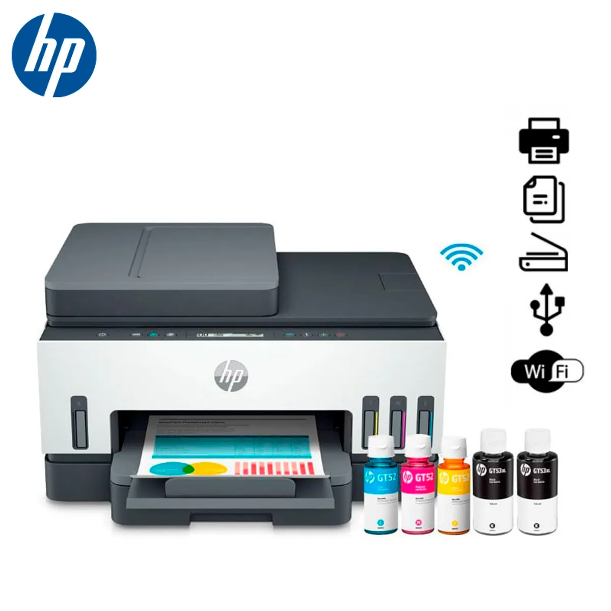 HP - Impresora Multifuncional HP Smart Tank 750 (6UU47A)