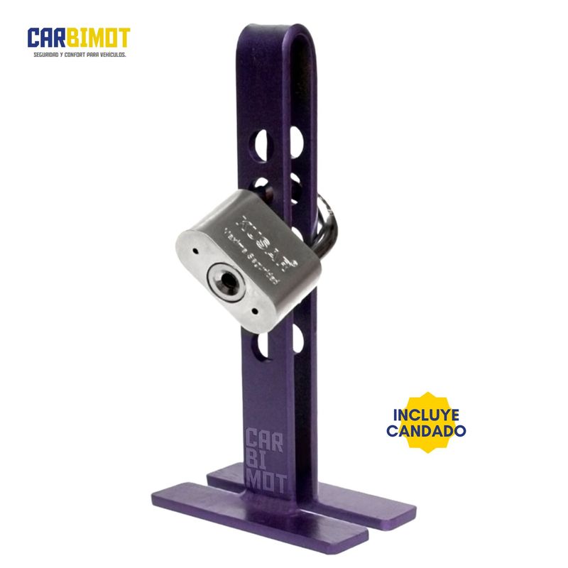 GENERICO - SEGURO BLOQUEO TRABAPEDAL VOLANTE TIMON PARA AUTO Y VEHICULO