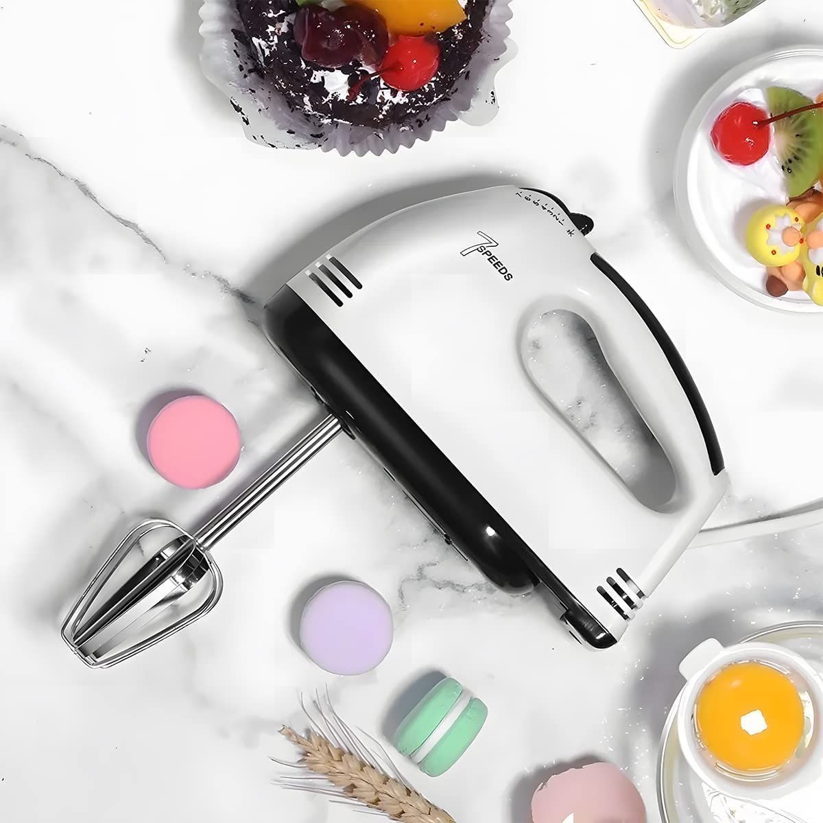 OEM - Batidora de mano eléctrica, batidora eléctrica de 7 velocidades