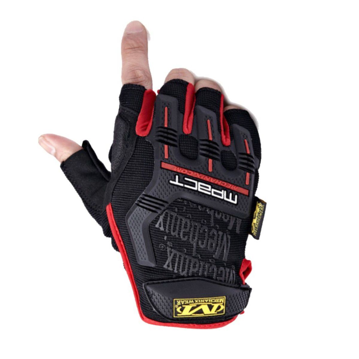 TODO FIT - Guantes Mpact Rojo Protección de Impacto Extrema Mitones de Moto Ciclismo Manejo