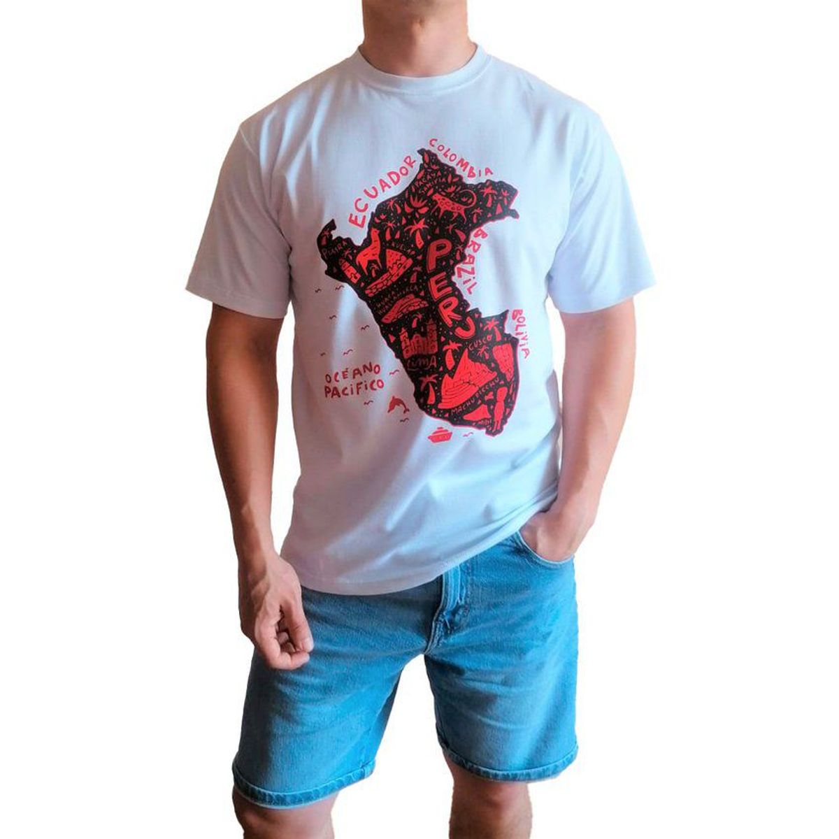 GENERICO - Polo Hombre manga corta diseño Perú