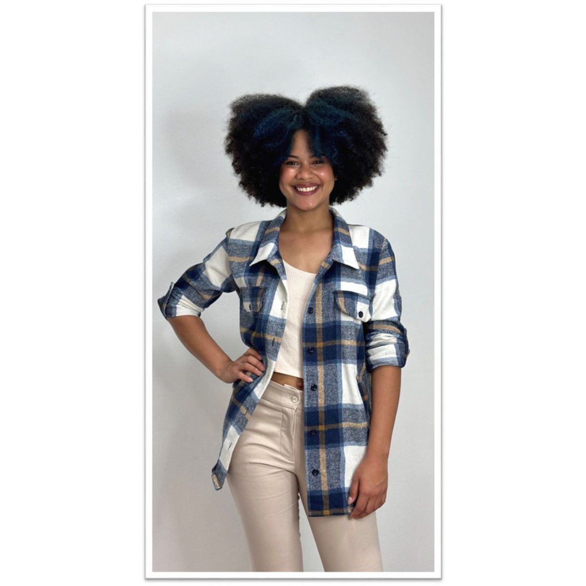 AMARELLY - CAMISA LEÑADORA PAOLA PARA MUJER