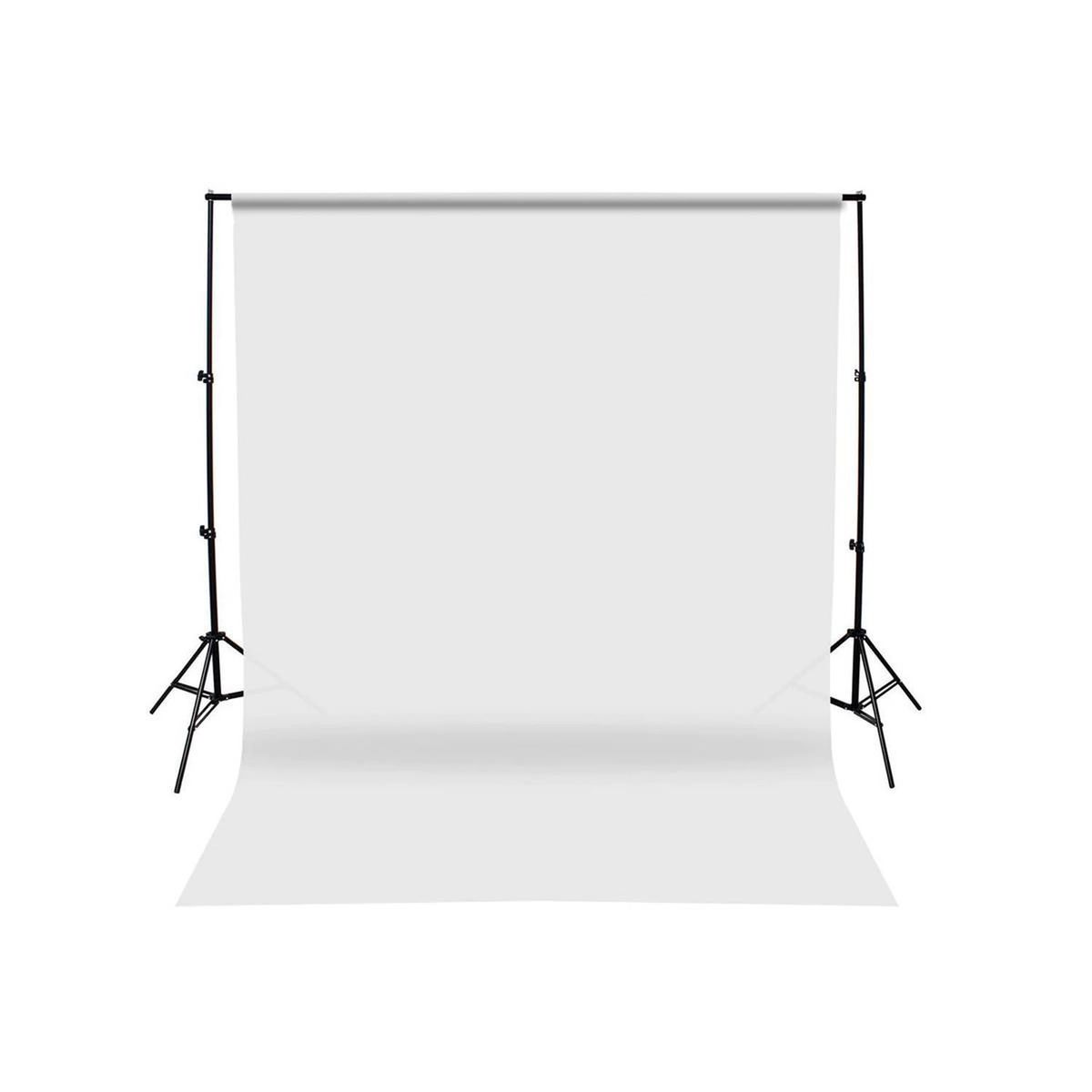 NEO DIGITAL - Fondo Fotográfico para Foto Estudio 2x3 Tela Poliéster BLH01B - Blanco