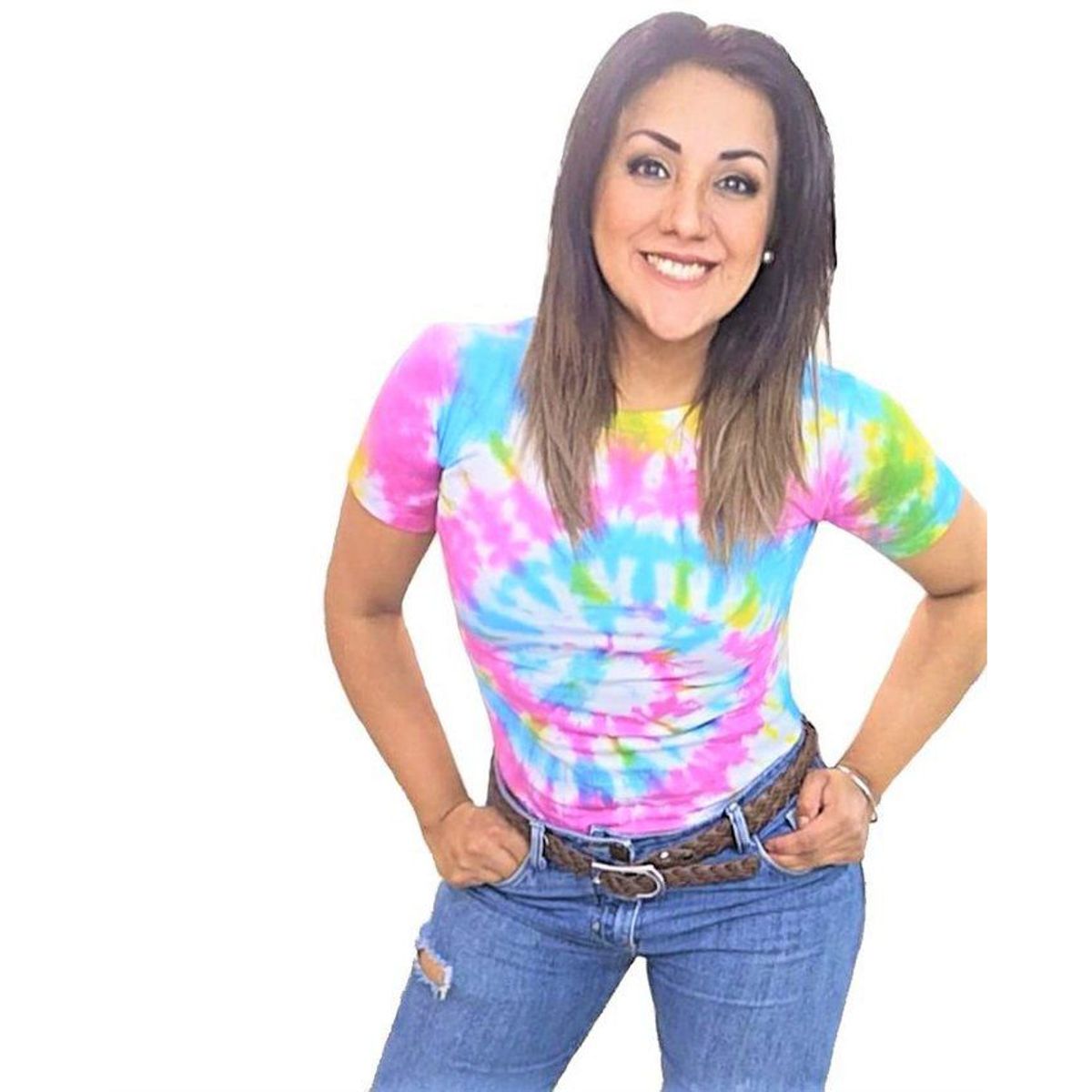 GENERICO - Polo mujer tye die - Nathalie love it - Multicolor