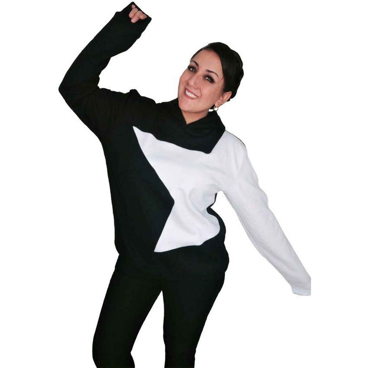 GENERICO - Polera mujer diseño Estrella - Negro