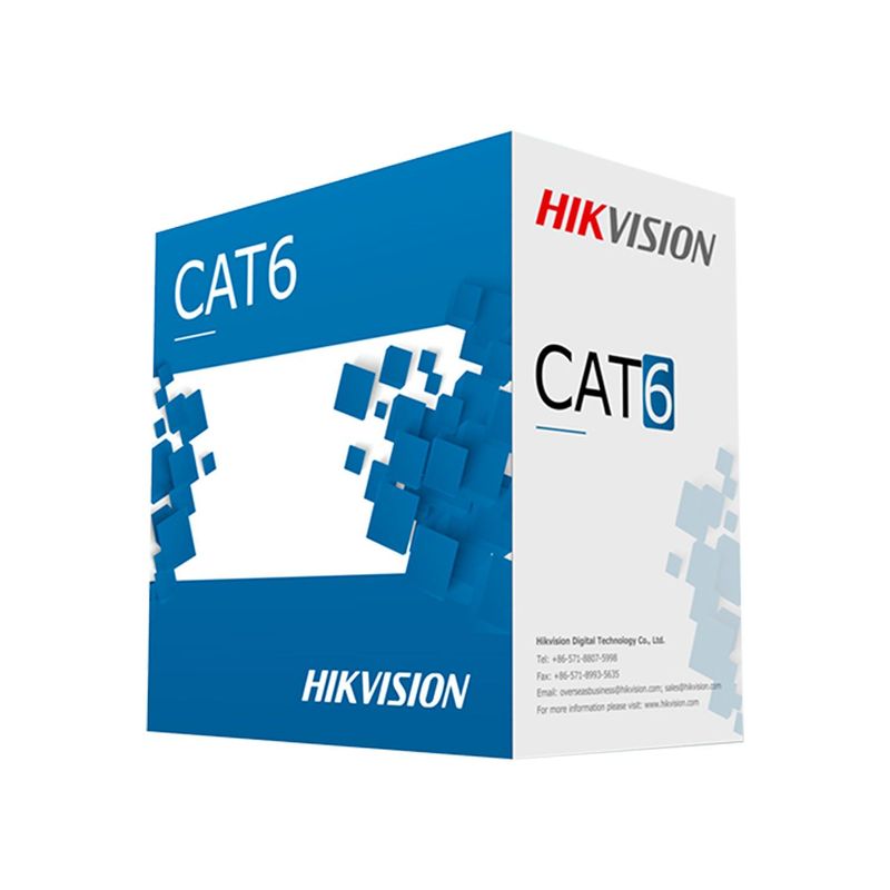 HIKVISION - Hikvision Cable de Red UTP 4 Pares CAT6