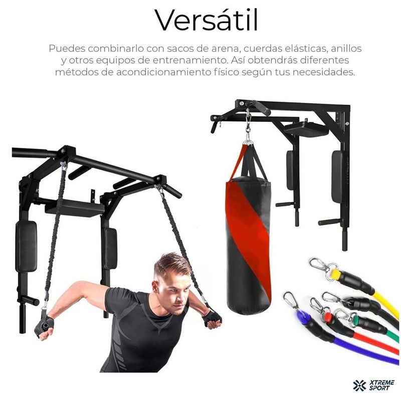 Dominadas Bar2fit Altura Barra Dominadas Pared Aparatos De