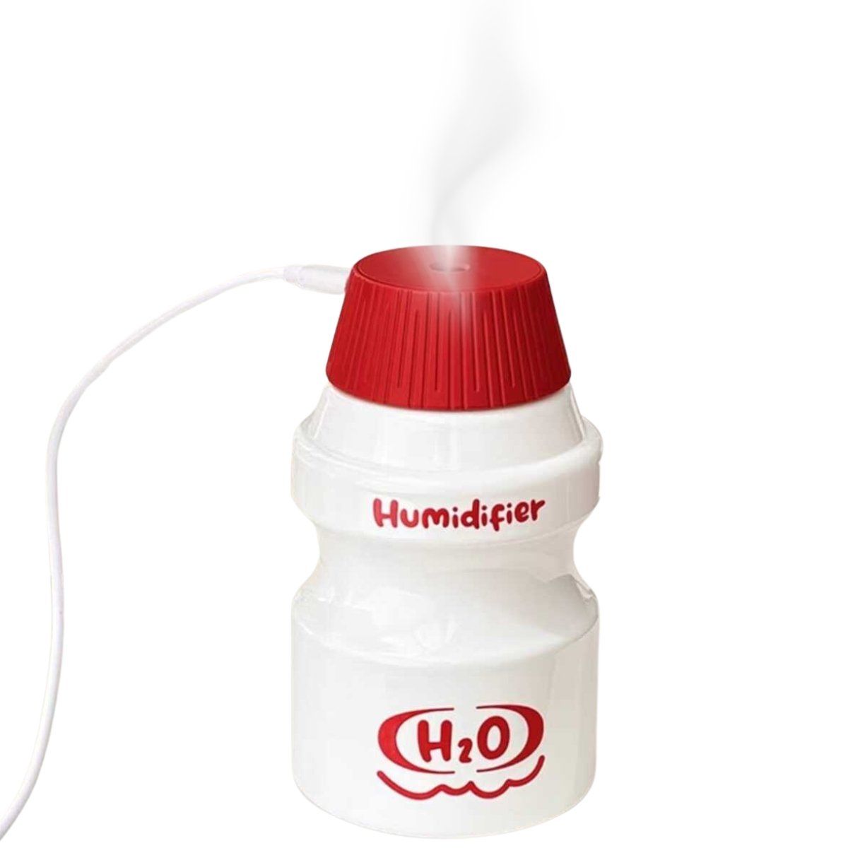 ELMEJORPRECIO - Humidificador De Aire Para Sala Modelo Botella Blanco Con Luz