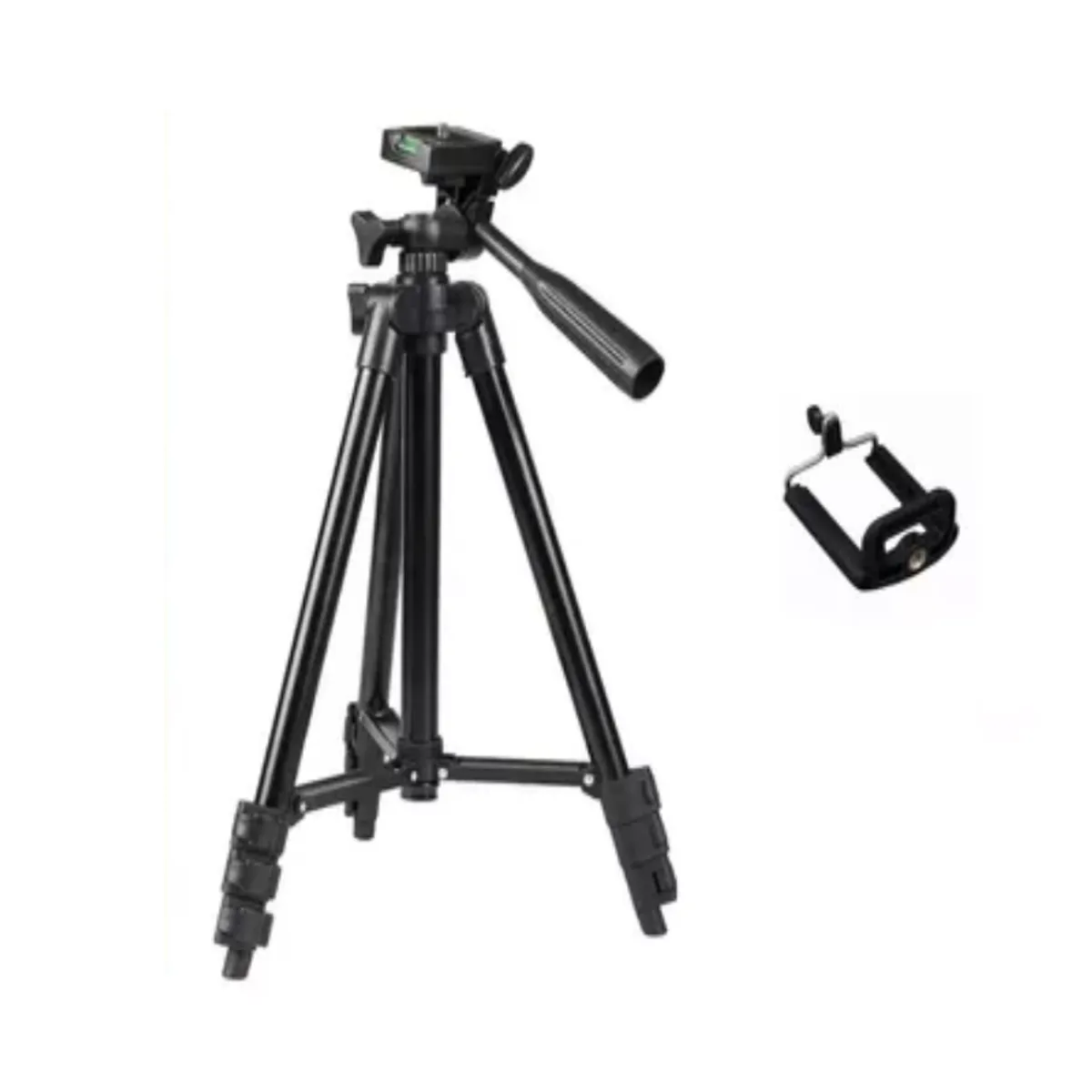 GENERICO - Trípode Negro 1.02 MT + Soporte Celular.
