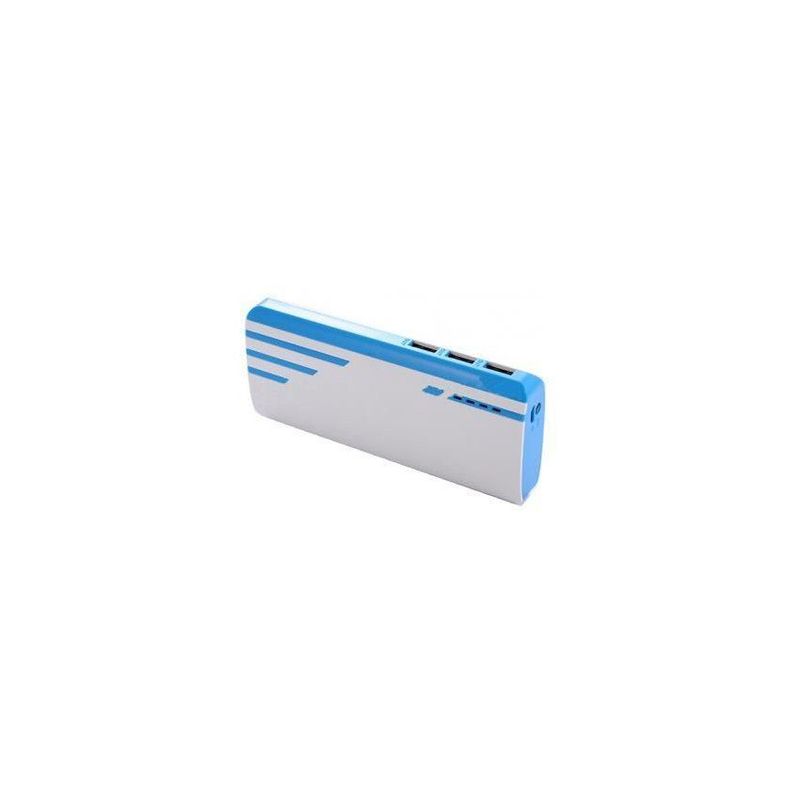 GENERICO - Batería portátil power bank 20000mah + linterna + 3 puertos usb