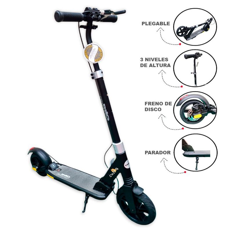 OKA - Scooter de Aluminio OKA »JUVENIL» BLACK