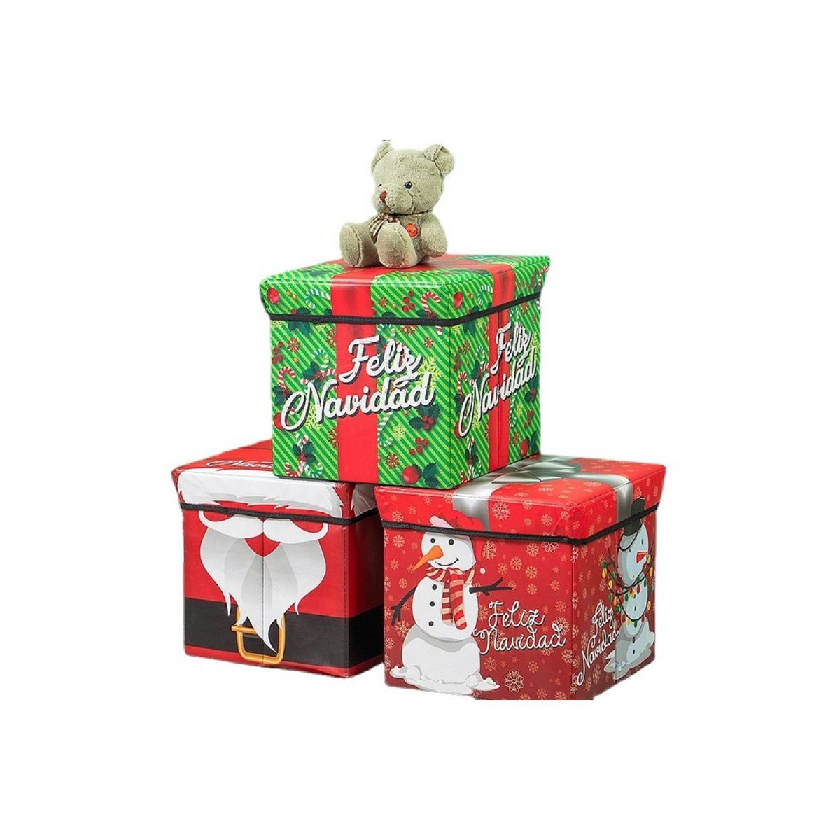 GENERICO - Canasta navideña caja navideña para toda la familia