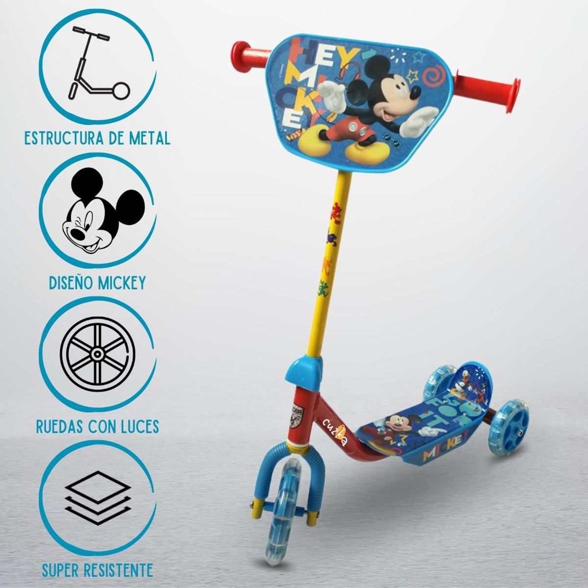 INFANTI - Scooter Patineta para Niños «MICKEY MOUSE»