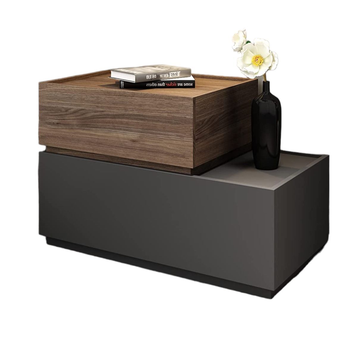 DIBA MUEBLES - Velador Larisa Movible  Bicolor  DIBA Muebles