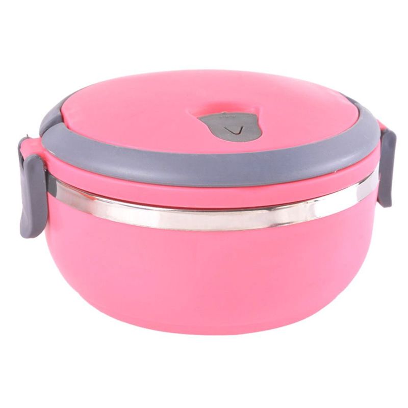 GENERICO - Lonchera 1 Nivel Taper Termica Color rosado