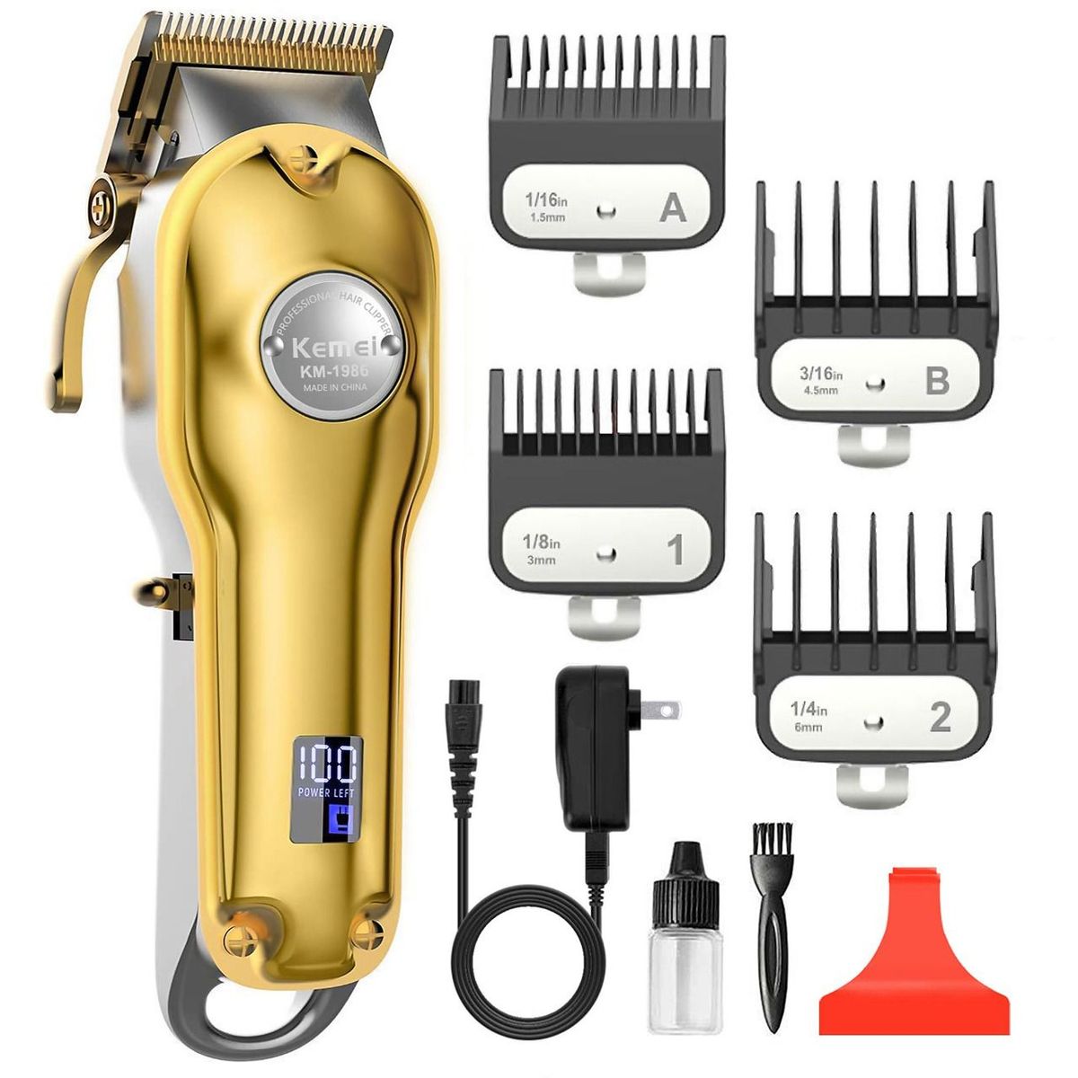 OEM - Cortadora de Cabello Inalámbrica Profesional Kemei KM-1986