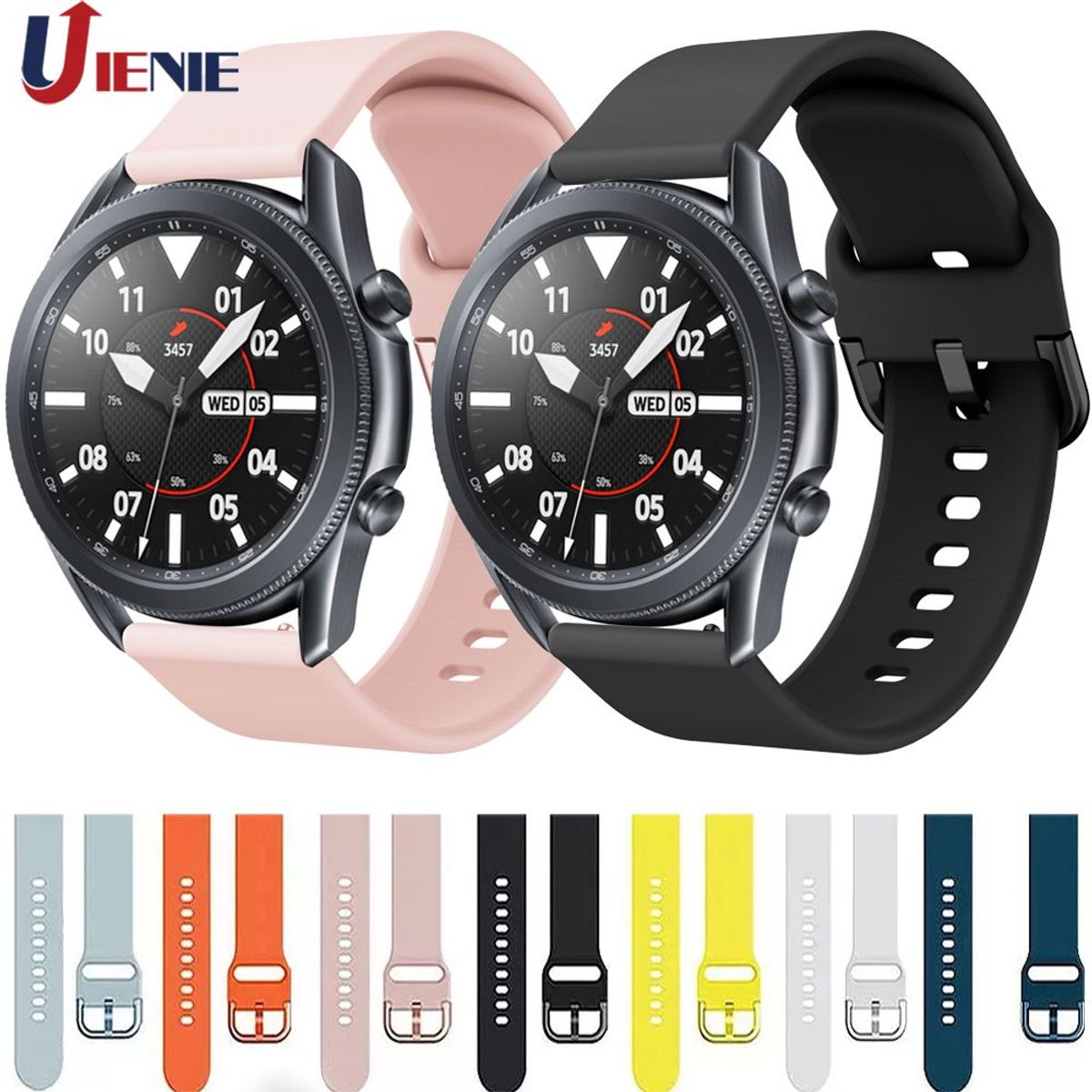 GENERICO - Correa Silicona Para Samsung Watch 3 41mm - Rosado.
