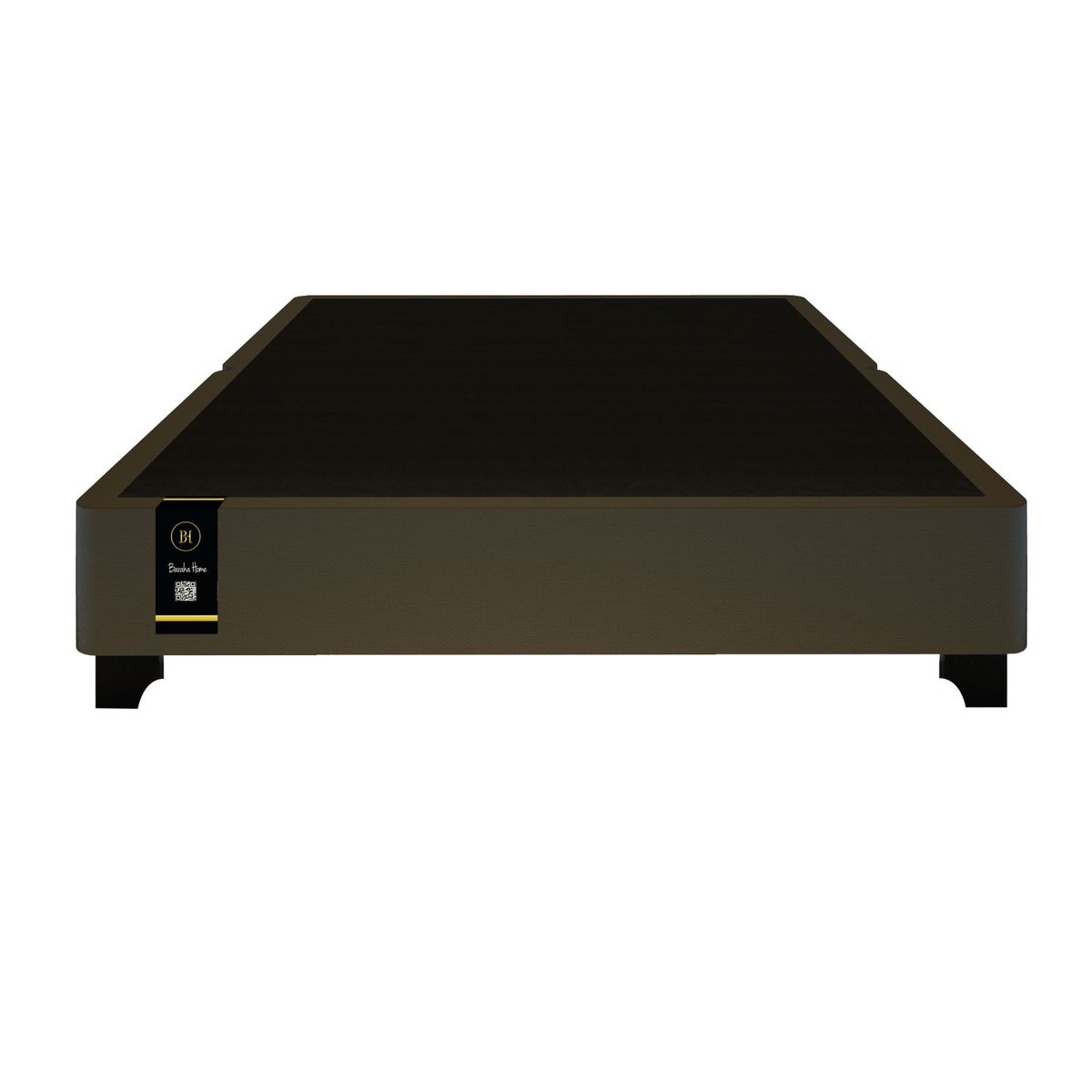 BARAKA HOME - Base De Cama Luton Queen Americano 153 x 203 2 Piezas - Chocolate Claro