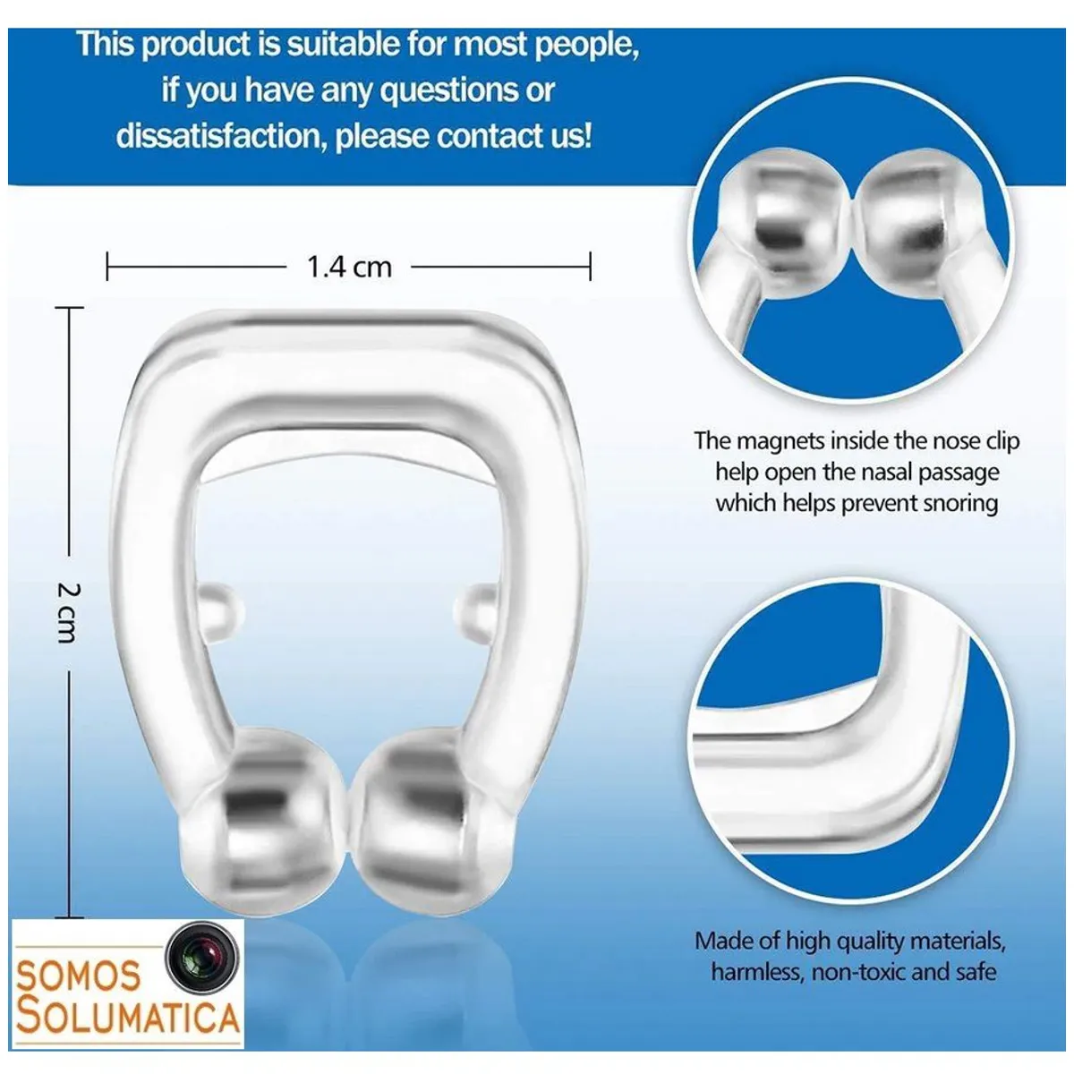 OEM - Anti Ronquido - Respira Mejor - Dilatador Nasal Magnetico
