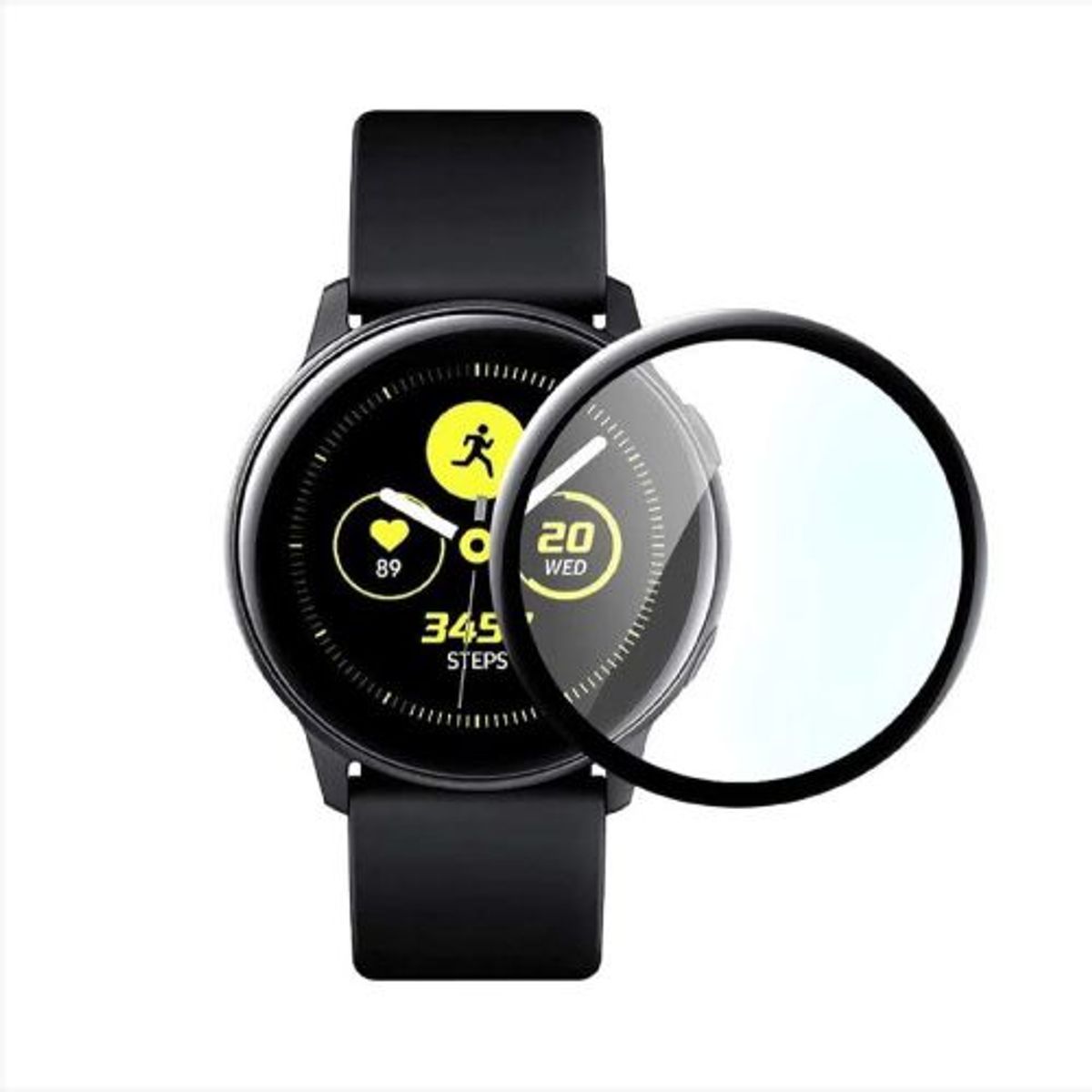 GENERICO - Mica Para Galaxy Watch Active - Transparente.