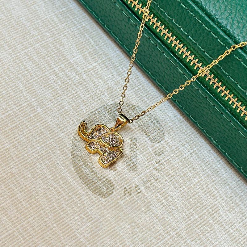 GENERICO - Collar de elefante en  acero inoxidable