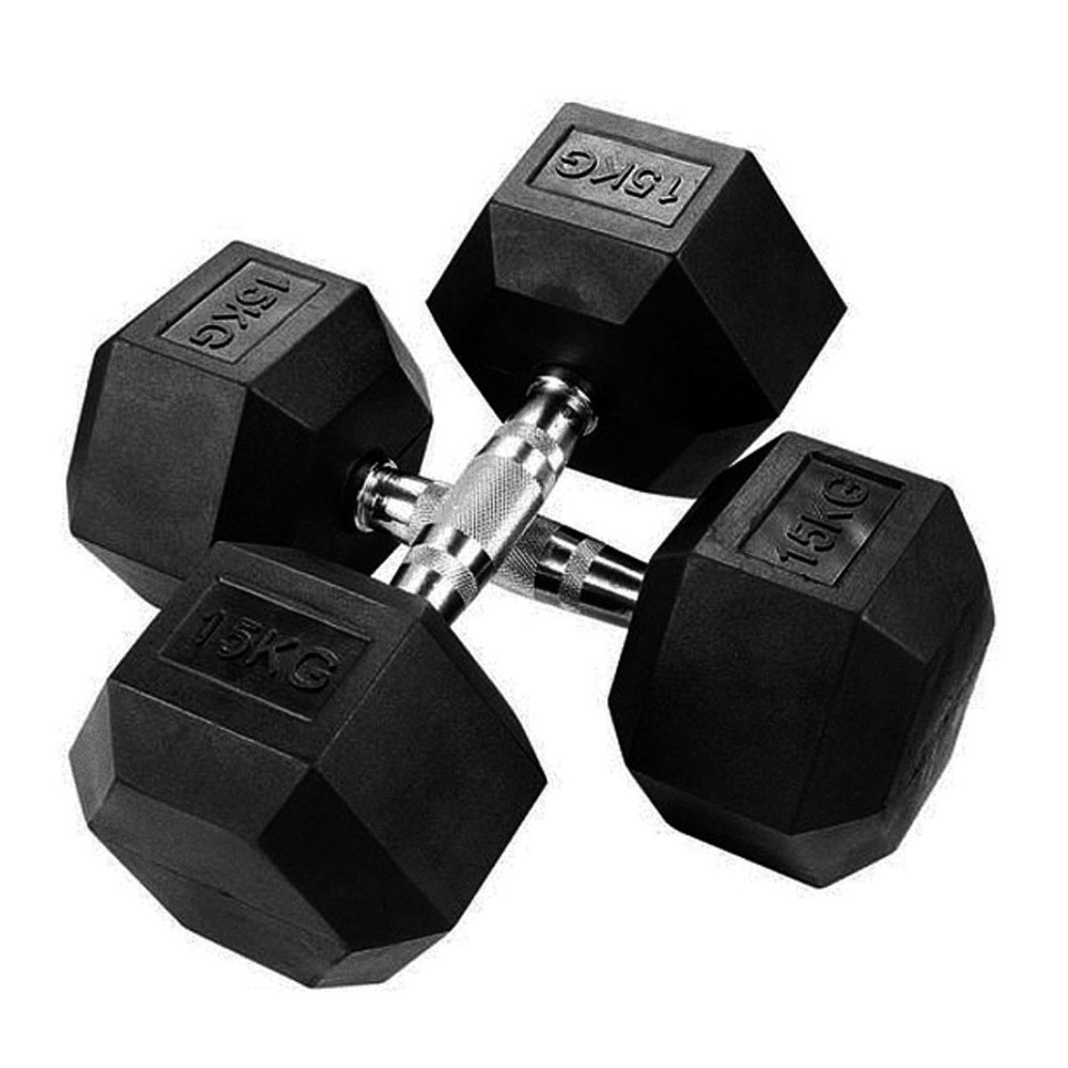 GENERICO - Mancuernas Hexagonales de 15KG - Par