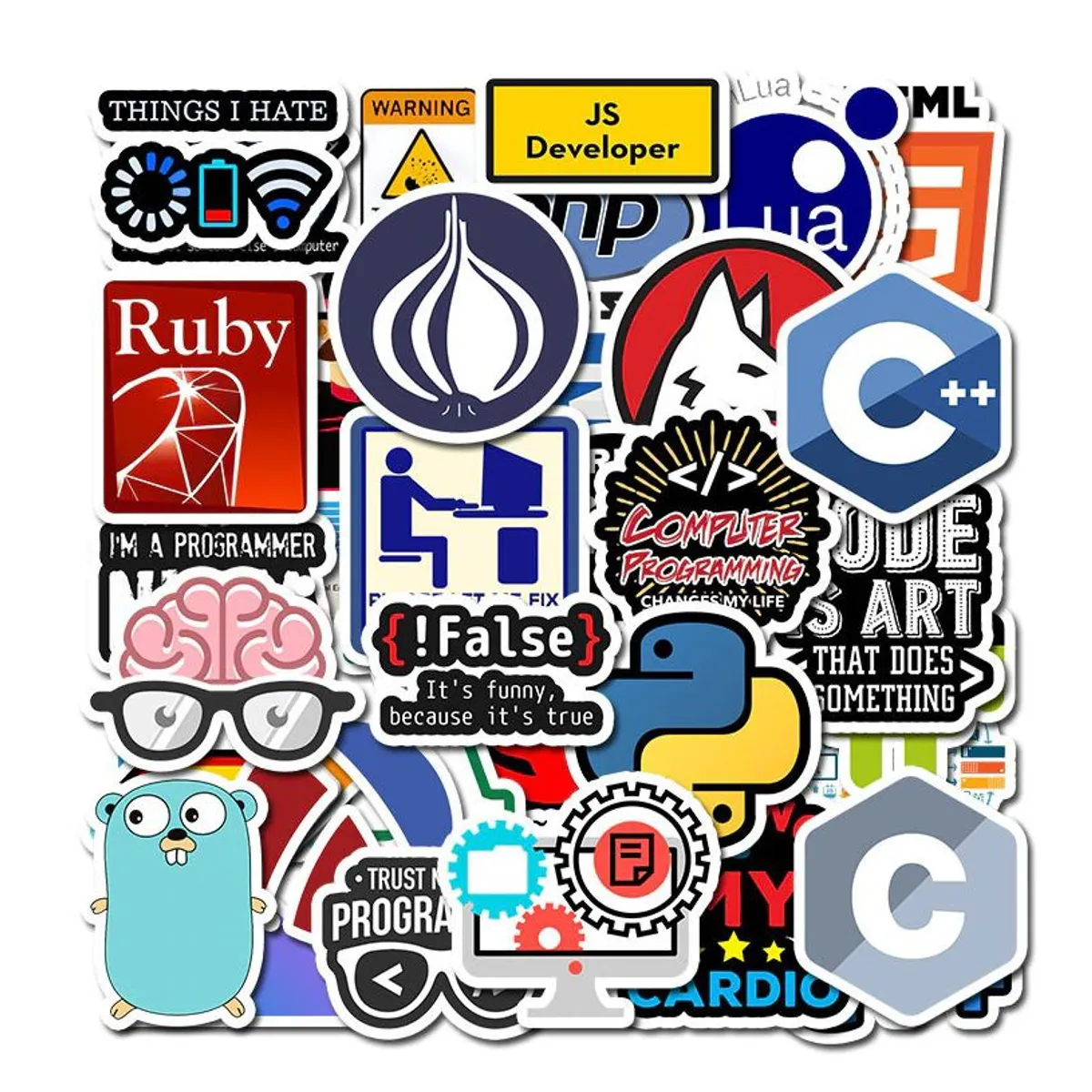 OEM - Stickers Programacion Pack 50 Unidades - Solumatica - para Laptop