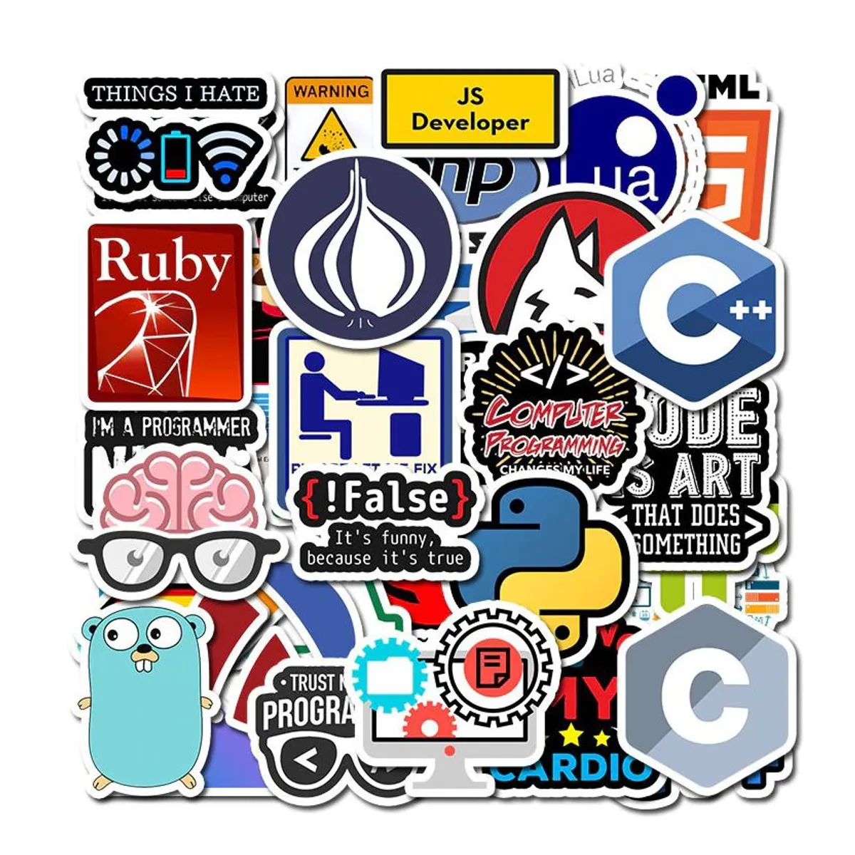 OEM - Stickers Programacion Pack 50 Unidades - Solumatica - para Laptop