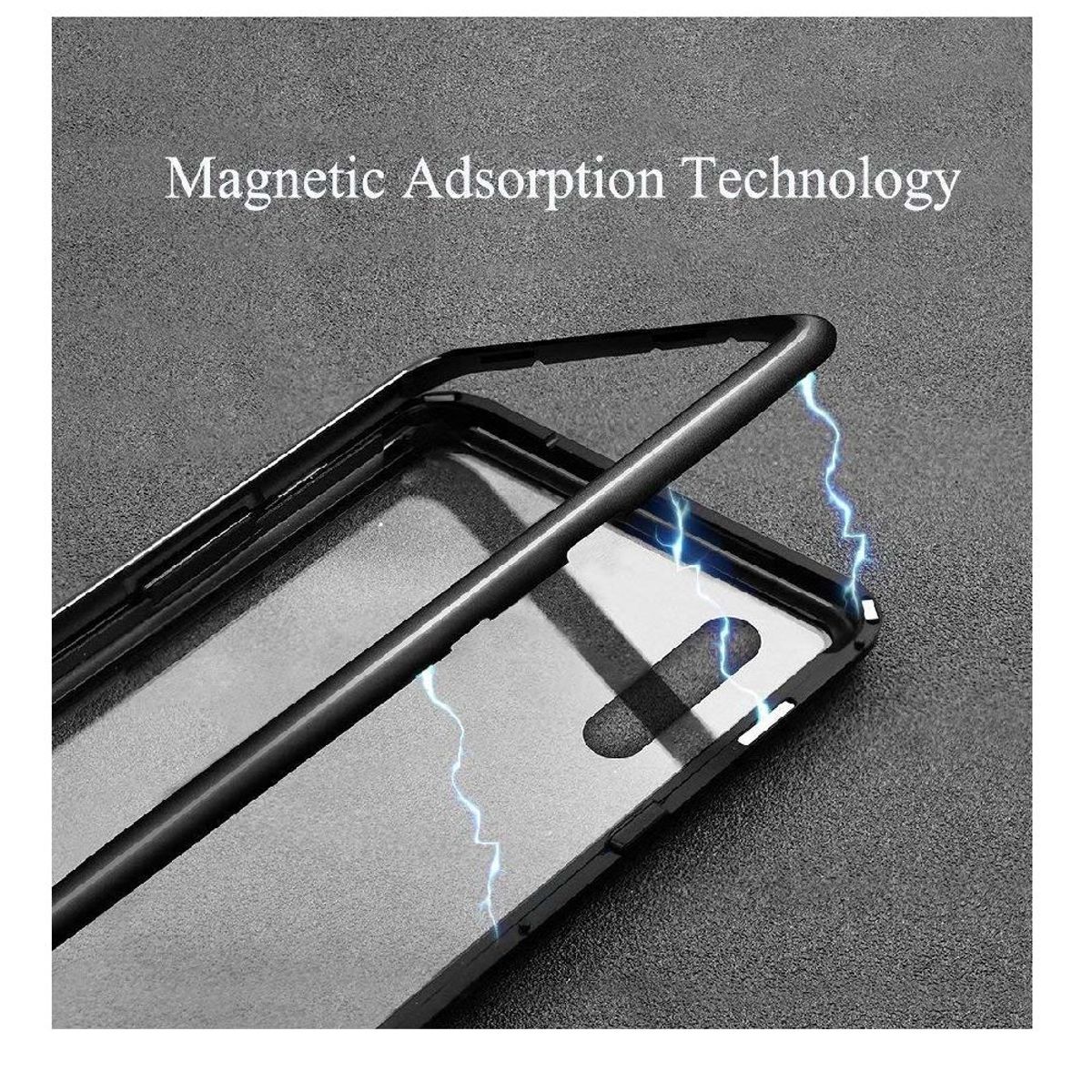 GENERICO - Case funda magnetico huawei p30 lite color negro