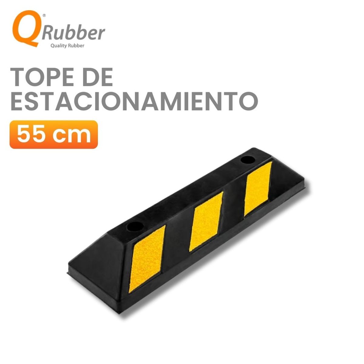 QRUBBER - Tope De Estacionamiento 55 cm