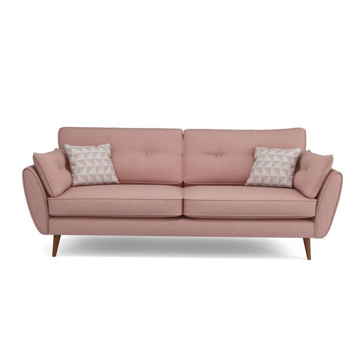 ALTO HOGAR - Sofá Altina 3 Cuerpos Alto Hogar Rosa